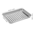 thumbnail image 3 of 2 Sets Baking Sheet With Wire Rack Pizza Pan Stainless Steel Cookie Sheet Baking Tray Oven Tray Meat Tray Sheet Pans For Baking, 3 of 9