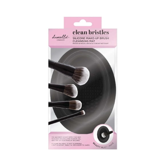Bol de nettoyage en silicone pour pinceaux de maquillage Danielle Creations - Noir