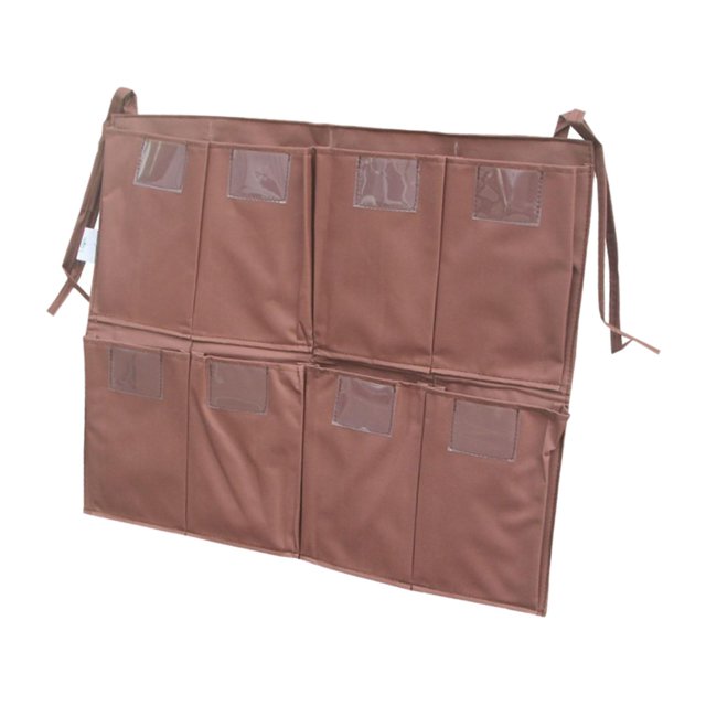 jifeng Cleaning Cart Bag ,Large Capacity Trash Collection Janitorial Bags for Hotel 8 pockets