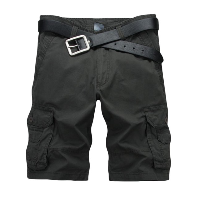 Birdeem Shorts Cargo Courts Décontractés pour Hommes Mode Unie Poches Zippées