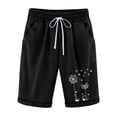 thumbnail image 1 of Dealovy Plus Size Shorts for Women Cotton Linen Fashion Printed Drawstring High Waisted Lounge Shorts, 1 of 2