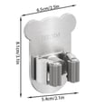 thumbnail image 3 of Support de Vadrouille en Acier Inoxydable Cartoon Bear Sans Perçage Support de Vadrouille pour Salle de Bain Solution de Rangement Solide 5 ml, 3 of 4