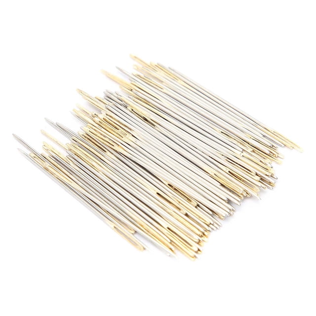 100Pcs Stainless Steel Cross Stitch Needles Sewing Embroidery Needles with Storage Box for Cross Stitching Sewing Crafts