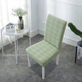 thumbnail image 4 of EGNMCR Home Decor, Room Decor, Wall Decor Elastic Dining Table Chair Cover Half Round Household Chair Cover Cushion Backrest One Universals Chair Flock Stools Cover Cover, 4 of 6