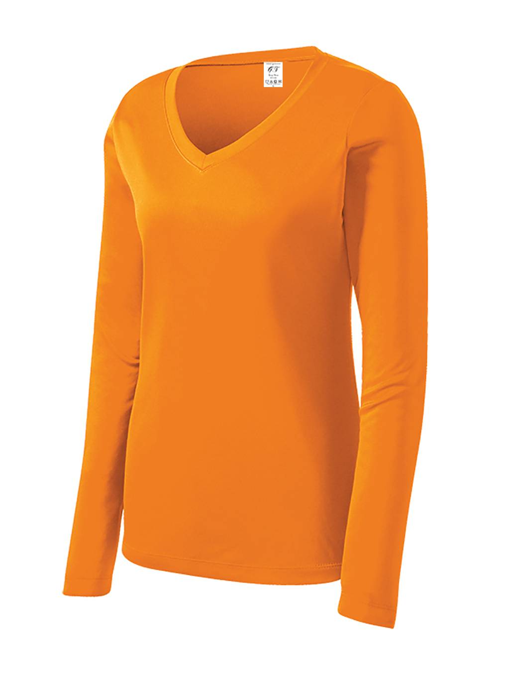 Gravity Threads T-Shirt à Manches Longues pour Femmes - Orange Néon - Petit