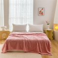 thumbnail image 2 of VogueV Reversible Fleece Throw Blanket - Soft Multi-Color Bed/Couch Cover Pink, 2 of 8