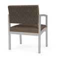 thumbnail image 5 of Lenox Steel Reception Oversize Guest Chair / Silver Steel / Brown / Brown, 5 of 5