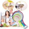 thumbnail image 1 of Oleegame 1PC Plastic Food Small Kitchen Sieve Mini Strainer Mesh 4Pcs Scoop Basket Kitchen，Dining Bar, 1 of 6
