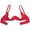 Red, variant on Lace Underwire Push Up Bra for Everyday Comfort and Support in Deep V Tees - Stylish Lingerie for Casual Wear All Seasons Non-