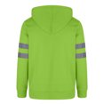 thumbnail image 4 of LNWUY Cardigan à Capuche pour Homme à Fermeture Éclair à Manches Longues avec Bandes Réfléchissantes pour l'Assainissement, Veste de Survêtement, Manteau de Travail Décontracté, Vert TG, 4 of 5