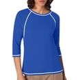 thumbnail image 1 of JIRNDf Chemises pour Femmes Hauts d'Été Tendance Manches Longues Col Rond Drôle Squelette Imprimé Coupe Ajustée T-Shirt Tunique T-Shirt pour Femmes Blouse Décontractée Bleu P, 1 of 5