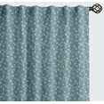 thumbnail image 1 of Vargottam 84 Inch Rod Pocket/Back Tab Cotton Curtains for Windows and Doors - Light Filtering Cotton - Light Filtering Drapes For Doors - Set of 2 Panels, 52"x84" - Ditsy Vine Print (Blue), 1 of 8