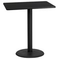 thumbnail image 1 of Bowery Hill 30" x 42" Restarant Bar Table in Black, 1 of 2
