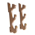 thumbnail image 2 of bedienty Wall Mounted Display Stand Bamboo Compact for Tanto Flute Fishing Rods 3 Tier, 2 of 4