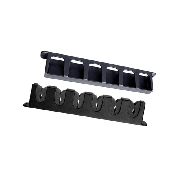 6 Fentes Support de Canne à Pêche Support de Montage Vertical Support Vertical pour Porte de Garage Noir