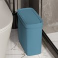 thumbnail image 1 of Meitianfacai Bathroom Trash Can With Lid Garbage Can With Press Lid Plastic Wastebasket With Popup Lid For Toilet Office Bedroom Living Room, 1 of 6