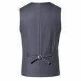 thumbnail image 2 of BOBOGOJP Blazer for Men Two Button Blazer Working Buttonholes Suit Jacket (Gray,M), 2 of 3