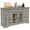 Weathered Grey Oak, variant on HOMCOM Sideboard Buffet Cabinet, Coffee Bar Cabinet, Distressed White