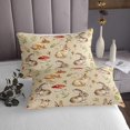 thumbnail image 3 of Erosebridal Botanical Mushroom Coverlet Set King,Wildlife Rabbit Bedding Set,Cartoon Decor,Ultra Soft,3 Pieces, 3 of 5