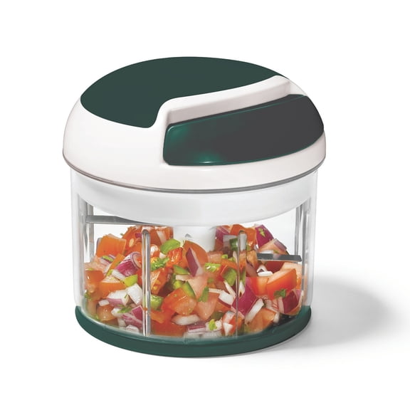 Starfrit Pull Chopper, Manual Food Chopper with 3 Stainless Steel Blades and Lid