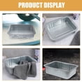 thumbnail image 3 of AMERTEER 2pcs Car Oil Drain Pan Large Drip Pan for Car Automotive Drain Pan Engine Oil Drip Pan Oil Drip Tray Metal Oil Drain Pan Transmission Drain Pan Automotive Oil Tray, 3 of 8