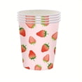 thumbnail image 5 of EGNMCR Strawberry Party Theme Tableware Set Disposable Decorative Tableware Paper Set disposable tableware, 5 of 5