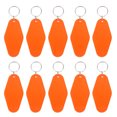 thumbnail image 1 of Unique Bargains Vintage Motel Keychain Blank Hotel Keychains Rhombus Retro Key Tag, Orange, 10 Pack, 1 of 7
