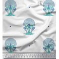 thumbnail image 1 of Soimoi Poly Georgette Fabric Tree Block Printed Fabric 1 Yard 52 Inch Wide, 1 of 3