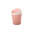 thumbnail image 3 of RRJ 3Pcs Desktop Trash Can, Shake Lid Plastic Waste Bin, Mini Office Desk Garbage Can, Car Home Kitchen Restaurant Storage Container, Small Space Trash Basket, 3 of 9
