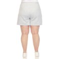 thumbnail image 3 of White Mark Women's Stretchy High Waist Longline Sweat Shorts, 3 of 5