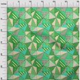 thumbnail image 3 of oneOone Tissu Polyester Lycra Vert à Carreaux Patchwork Matériel de Robe Tissu Imprimé Tissu au Mètre 56 Pouces de Large, 3 of 5