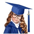 thumbnail image 2 of MIASHUI Kids Kindergarten Graduation Caps with Tassel Preschool Uniform Accessories,Navy,S, 2 of 4