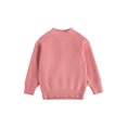 thumbnail image 3 of Kmbangi Children's Sweater+Infant's Solid Pullover Striped Pit Bar Long Sleeve Top, 3 of 8