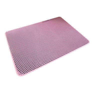 LNGOOR Tapis de Litière pour Chat Très Grand Tapis de Bac à Litière Double Couche Tapis de Capture de Litière pour Chaton Résistant à l'Urine et Imperméable Facile à Nettoyer Lavable à la Machine Antidérapant