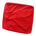 thumbnail image 4 of Dustproof Footrest Foot Stool Slipcover with Elastic Bottom Ottoman Cover Red, 4 of 8