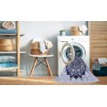 thumbnail image 2 of Ahgly Company Tapis Rond Lavable en Machine Intérieur Transitionnel Bleu Céleste, 4 Pieds Rond, 2 of 7