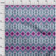 thumbnail image 2 of oneOone Viscose Jersey Fabric Geometric Ikat Print Sewing Fabric BTY 60 Inch Wide, 2 of 4
