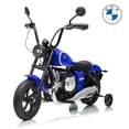 thumbnail image 1 of VOLTZ TOYS BMW R 18 Style 24V Kids Ride-On Motorcycle, Electric Motorized Cruising Toy Bike with Twist Throttle, Hand Brake Lever, Detachable Training Wheels, Blue, 1 of 9