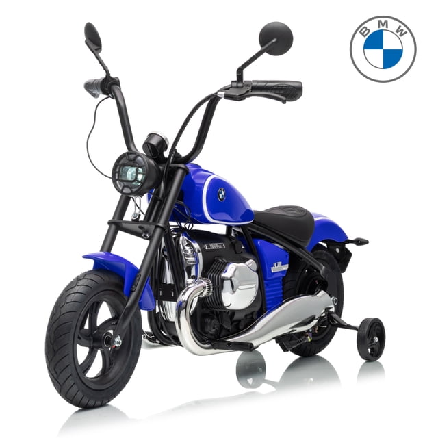 VOLTZ TOYS BMW R 18 Style 24V Kids Ride-On Motorcycle, Electric Motorized Cruising Toy Bike with Twist Throttle, Hand Brake Lever, Detachable Training Wheels, Blue