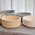 thumbnail image 4 of Liquidation! Panier de Rangement Tressé à la Main Unique Panier de Rangement Portable pour la Maison pour Bricoles Rose L, 4 of 5