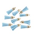 thumbnail image 2 of 10 Pieces Keychain Charms Tassels Decorations Accessory Finding Supplies Craft Accessories Jewelry Making Props Tassel for DIY Sky blue, 2 of 6
