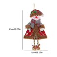 thumbnail image 2 of 2PCS Christmas Tree Decorations Christmas Sitting Santa Clause Ornament Hanging Christmas Tree Decoration Pendants  Small Bell Figurines Home Decoration For Christmas, 2 of 5