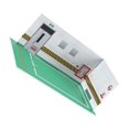 thumbnail image 1 of 1/24 Parking Lot Scene Display Case Scenery Model Car Parking Desktop Decor Diecast Car Garage green, 1 of 8