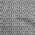 thumbnail image 1 of oneOone Coton Flex Noir Tissu Floral Matière de Robe Tissu Imprimé Tissu au Mètre 40 Pouces de Large, 1 of 4