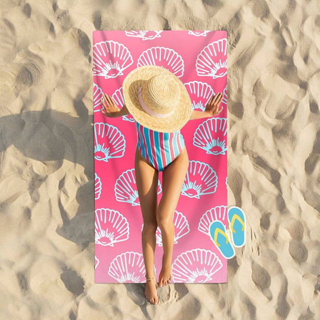 Nilvkv Microfiber Beach Towel Super Sandproof Beach Blanket Multi-Purpose Towel for Travel Swimming Pool Camping