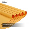 thumbnail image 3 of Unique Bargains Double Sided Color Flower Wrapping Paper Yellow 22.8'x22.8' Waterproof 20 Pack, 3 of 5