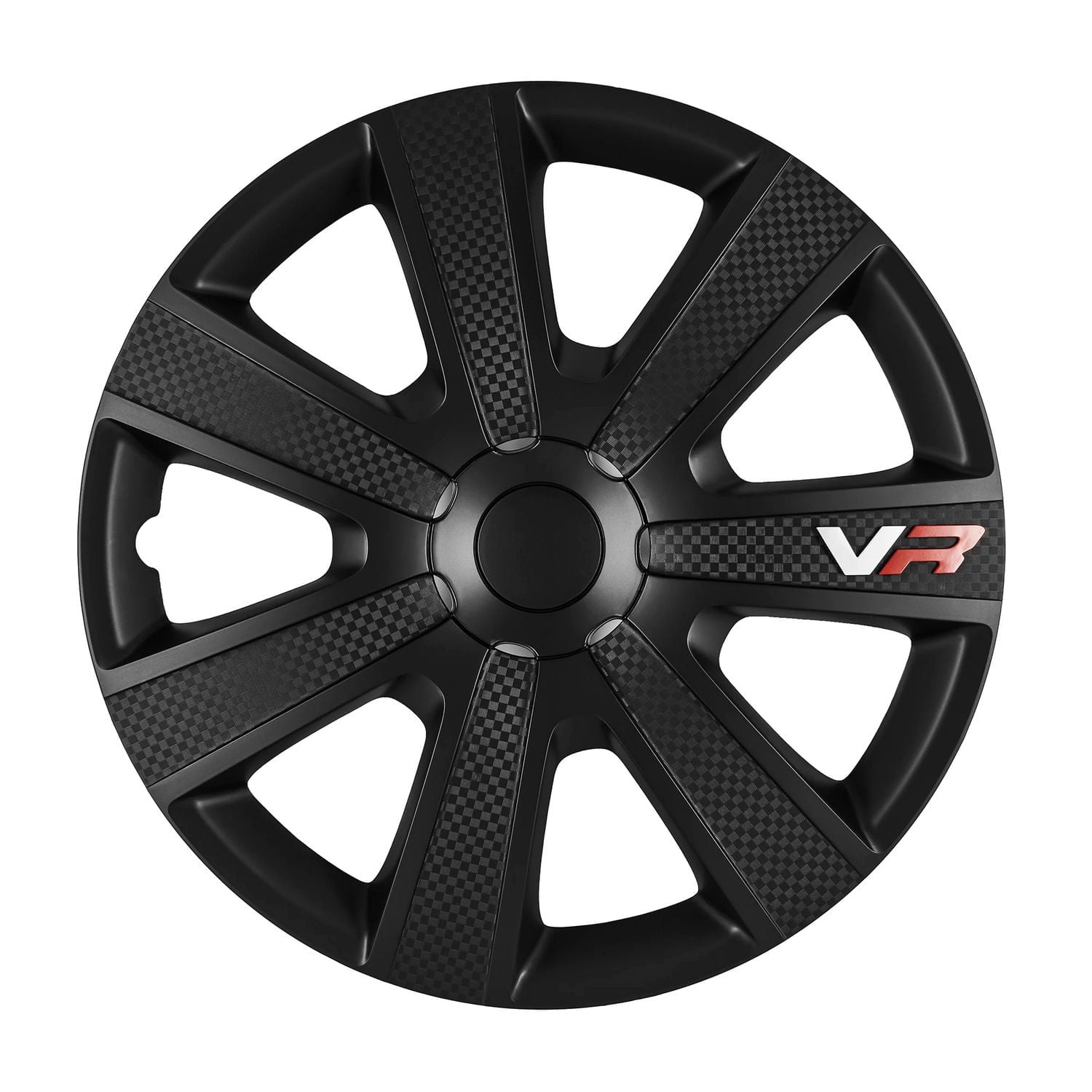 17" VR Carbon Wheel Covers, Black , set of 4