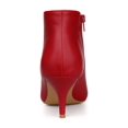 thumbnail image 4 of Unique Bargains Bottines à Talons Aiguilles à Bout Pointu pour Femmes Rouge US 8, 4 of 8