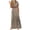 Brown, variant on Meichang Women's 2024 Summer Maxi Dress Tunic Elastic Vintage Printed Beach Sundress Casual Warp V Neck Sundresses Short Sleeve Side Split Hem Holiday Dresses