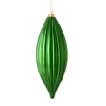 thumbnail image 1 of Vickerman M183224S 8 in. Emerald Shiny Line Finial Ornament  4 per Bag, 1 of 3